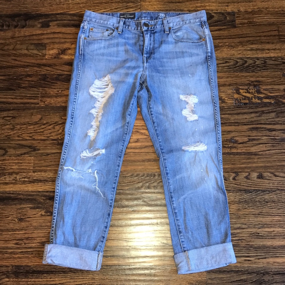 J Crew Vintage Straight Jeans Size 29 Regular